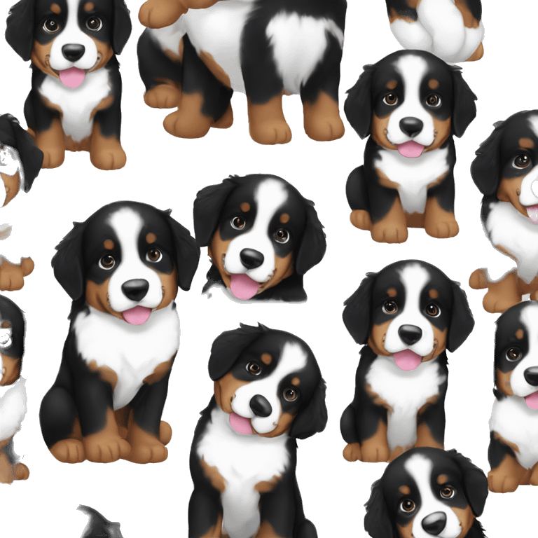 Bernese mountain dog puppy emoji