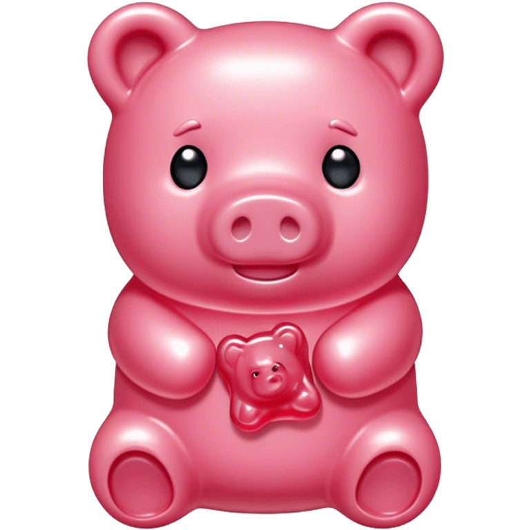 pink spam gummy bear pig candy emoji