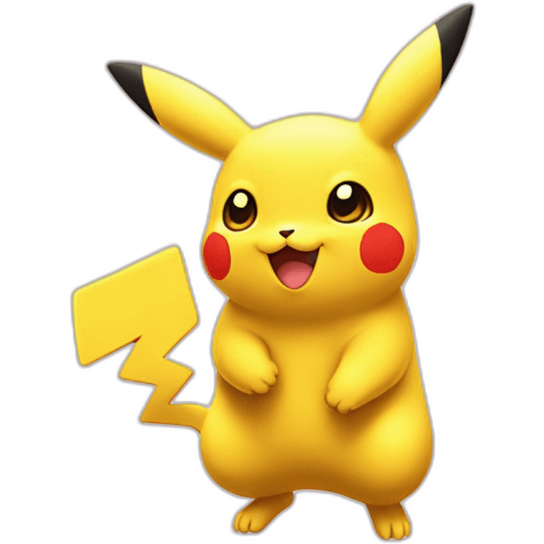 Pikatchu qui fait un cœur avec ses pattes emoji