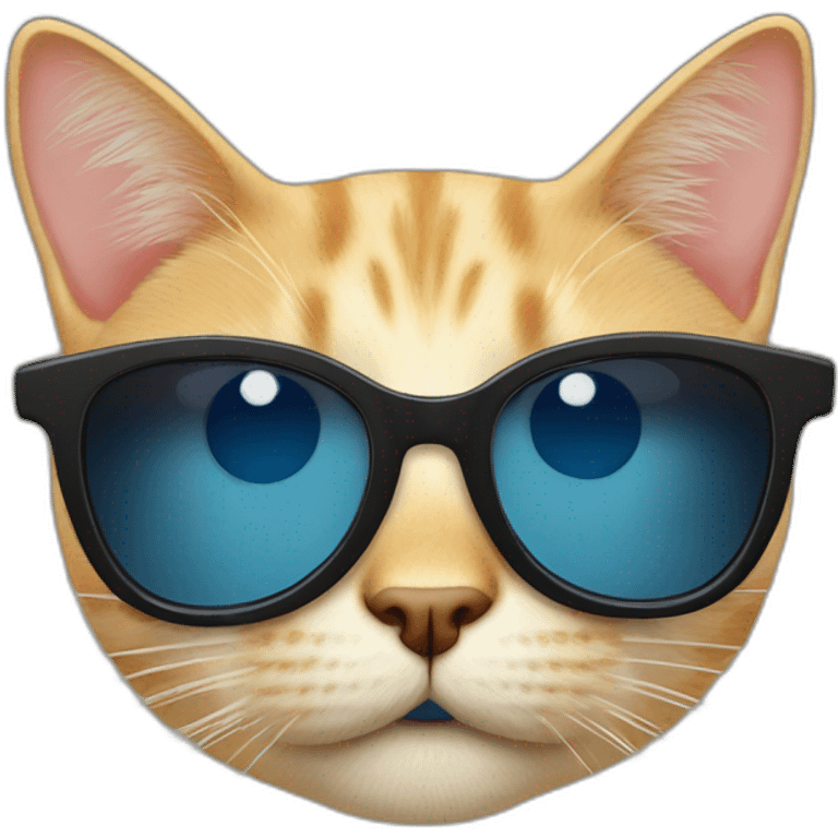 Katze mit Sonnenbrille emoji