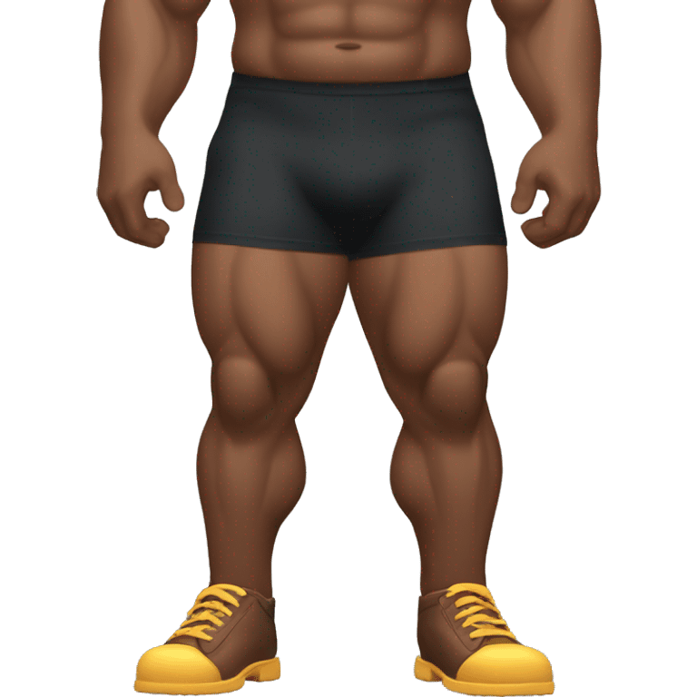 Big muscular man legs emoji