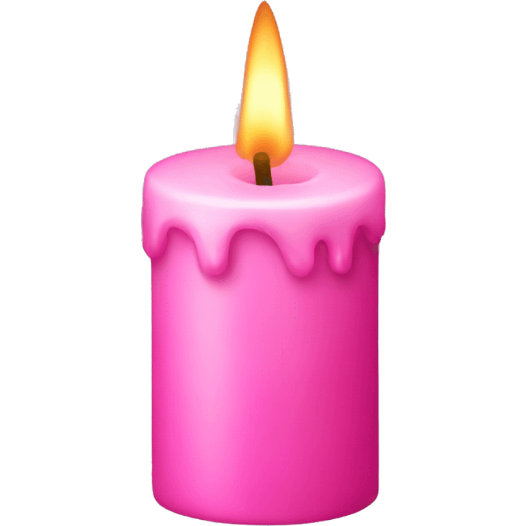 Pink candle emoji