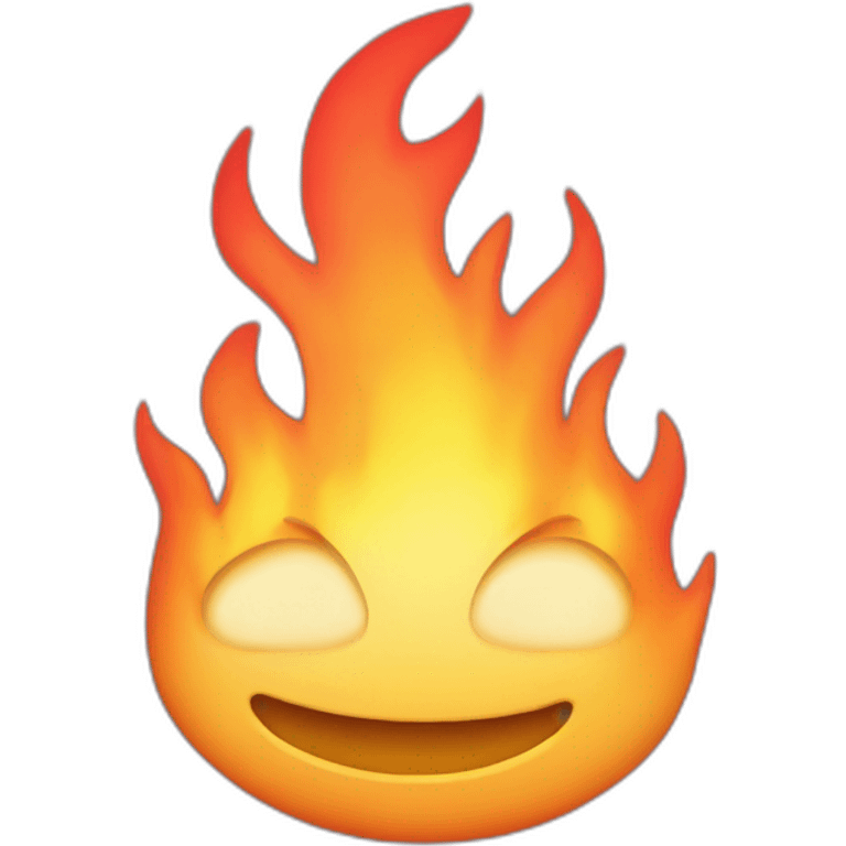 javascript logo on fire emoji