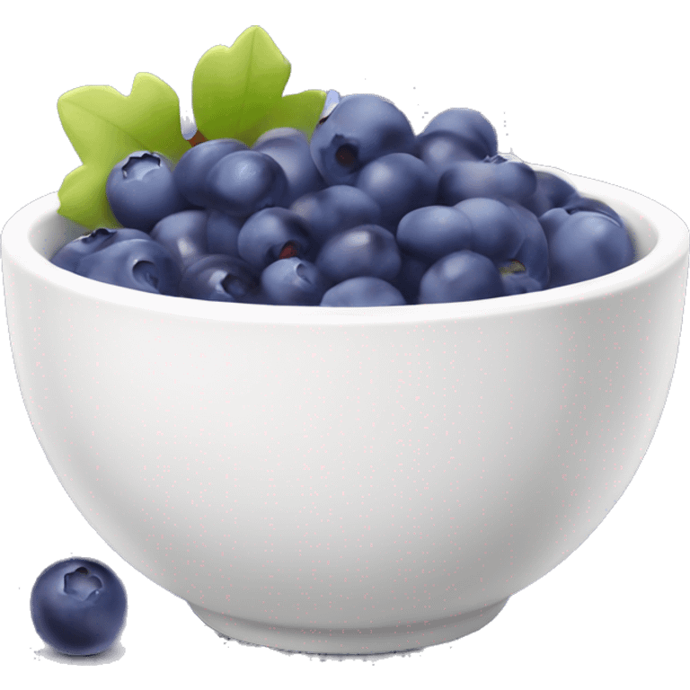 yoghurt bowl with grapes and blueberries emoji