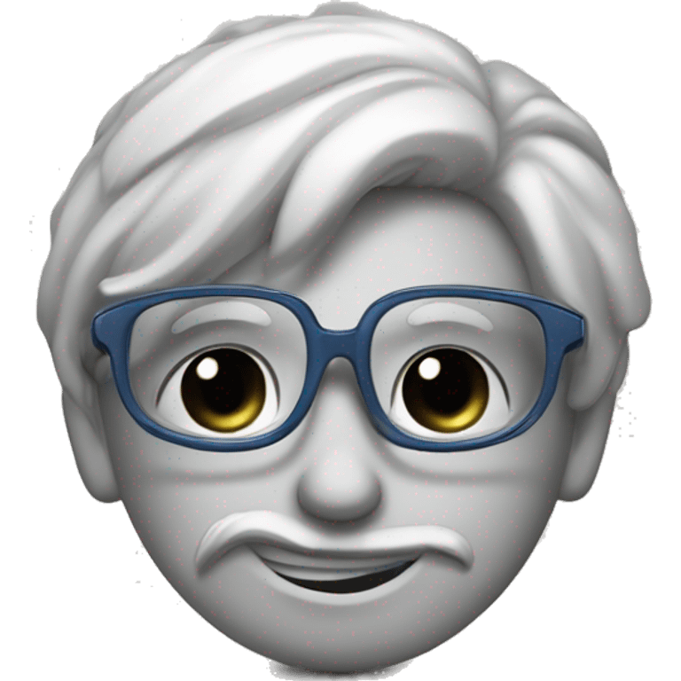 een vis met een bril en een beugel die heel erg lelijk is  emoji