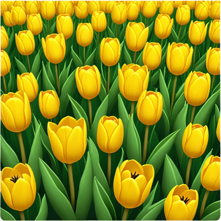 Yellow tulips  emoji