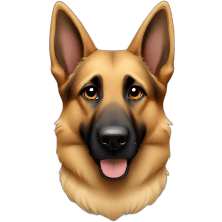 German shepherd paws together  emoji