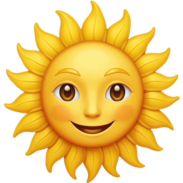 Sun smiling  emoji