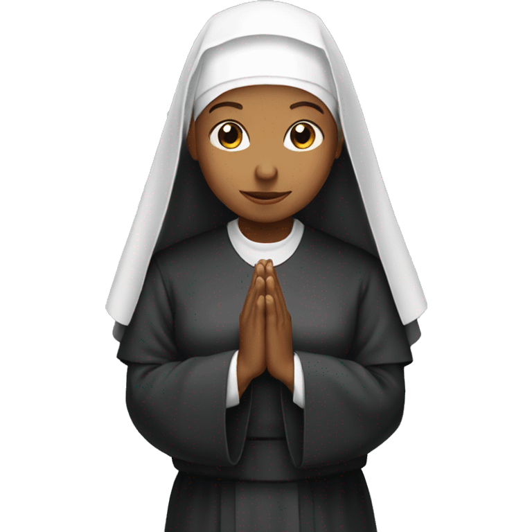 Nun praying emoji