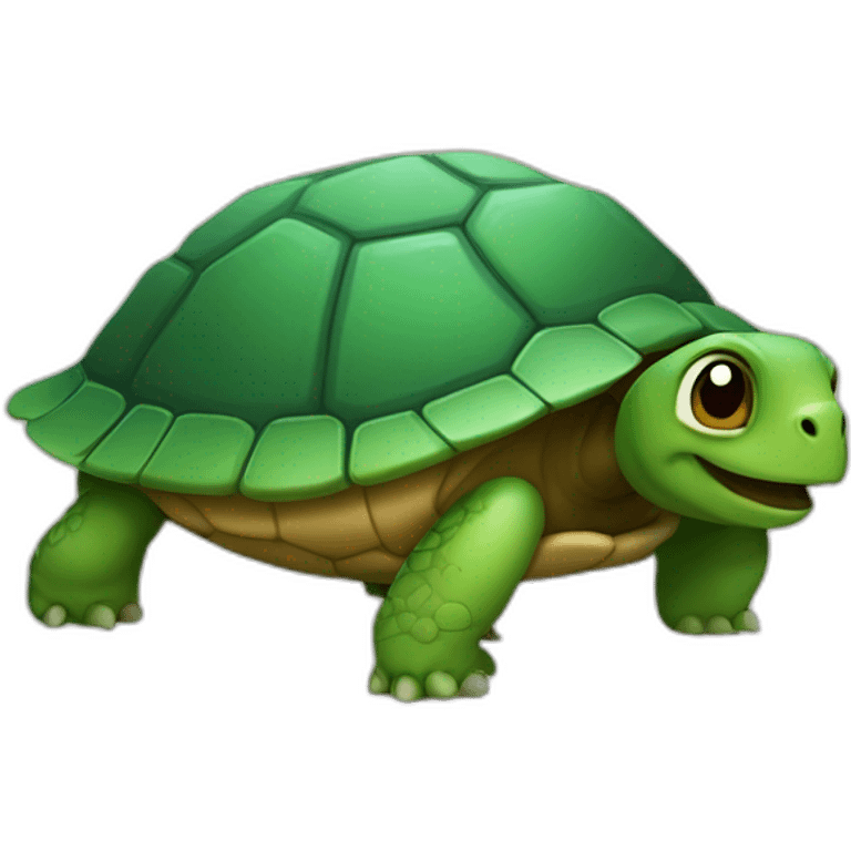 Une tortue sur un garçon emoji