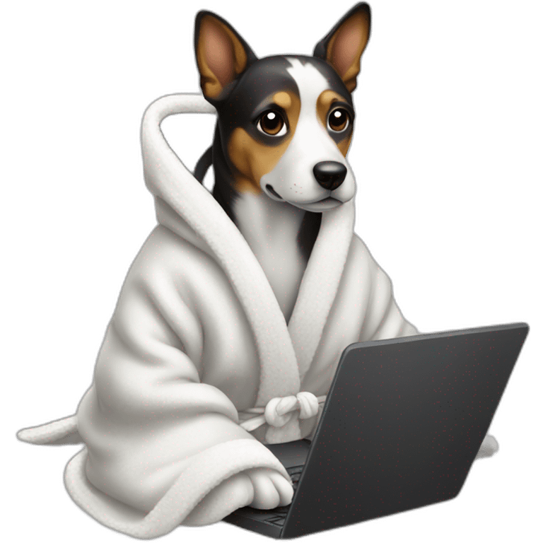 dog robe laptop emoji