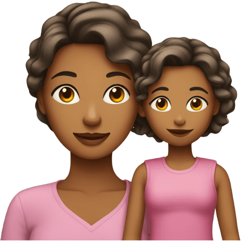 mom with daughter emoji