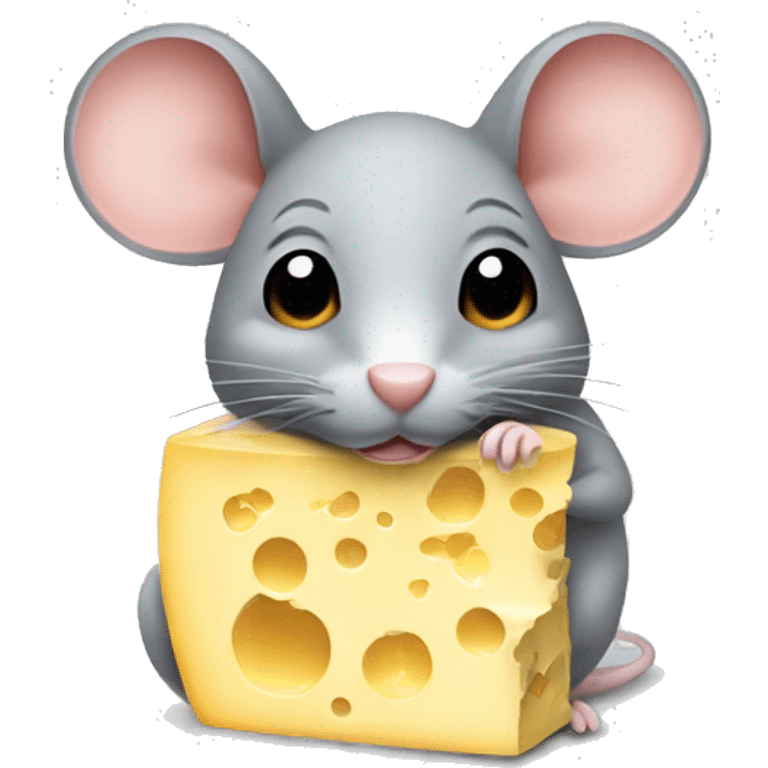 mouse with cheese  emoji