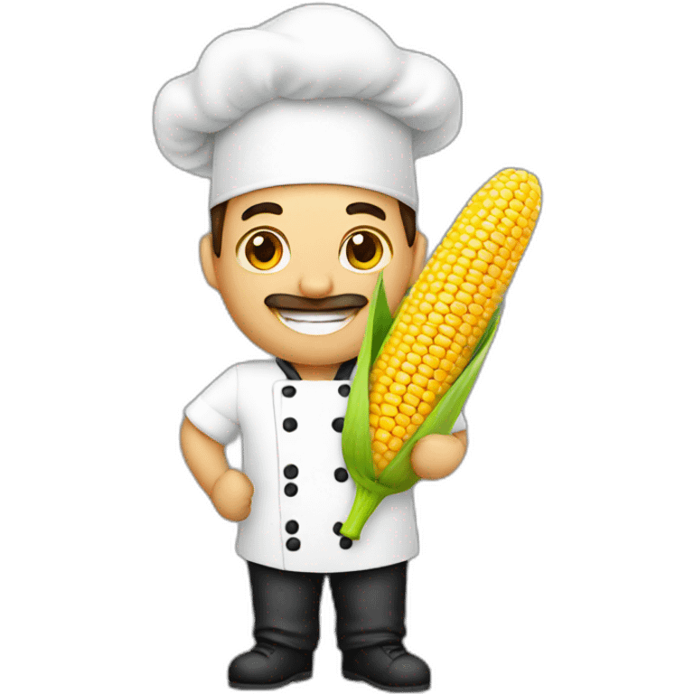 Chef with corn  emoji