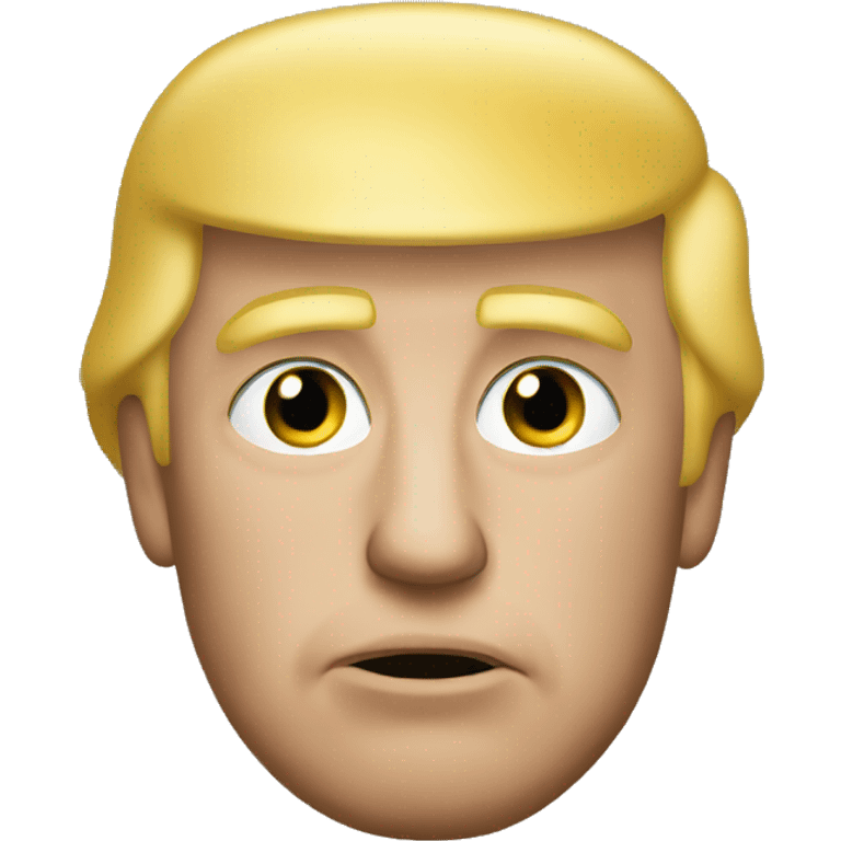 Donald Trump posing with a duckface  emoji