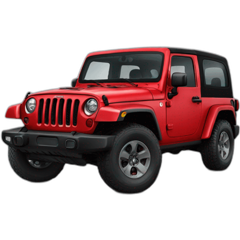 red Jeep rubicon emoji