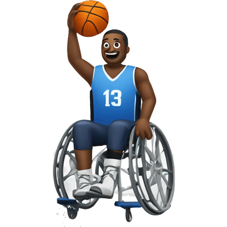 Wheelchair basketball emoji