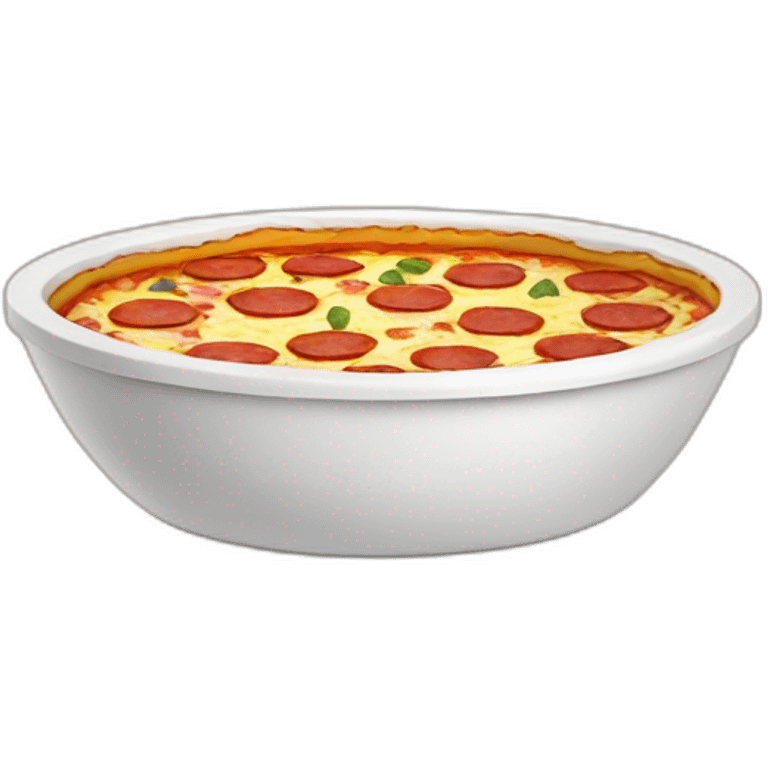 dog bowl with pizza inside emoji