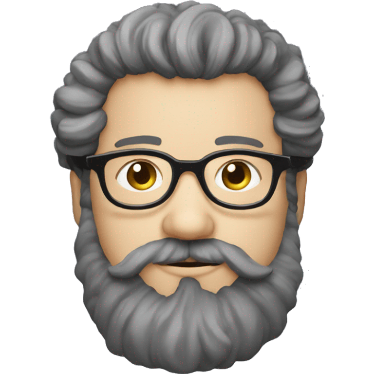 georges bizet composer with curly hair and beard an glasses emoji