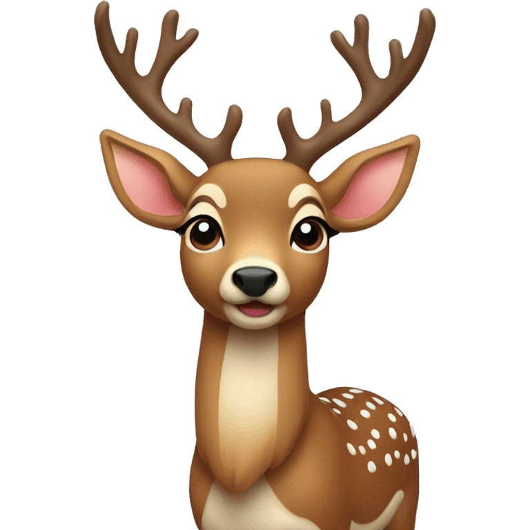 Christmas deer emoji