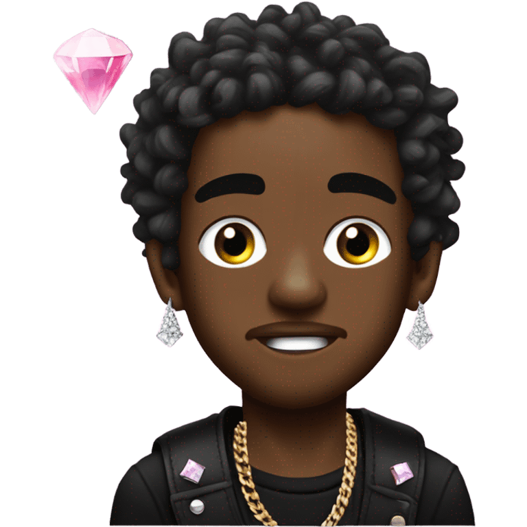 lil uzi vert with pink diamond emoji