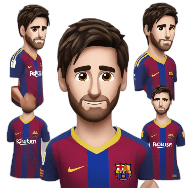 Dünya kupası kazanan Leonel Messi  emoji