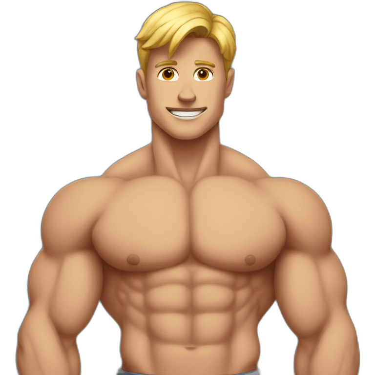 Muscle teen emoji