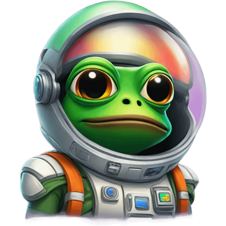 pepe in a space suit emoji