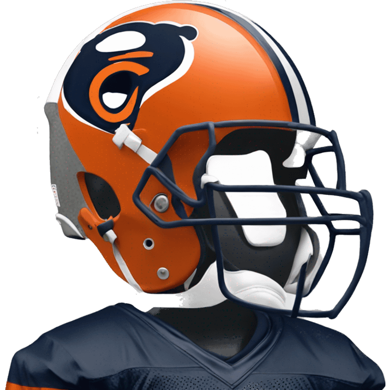 chicago bears Bear on helmet emoji