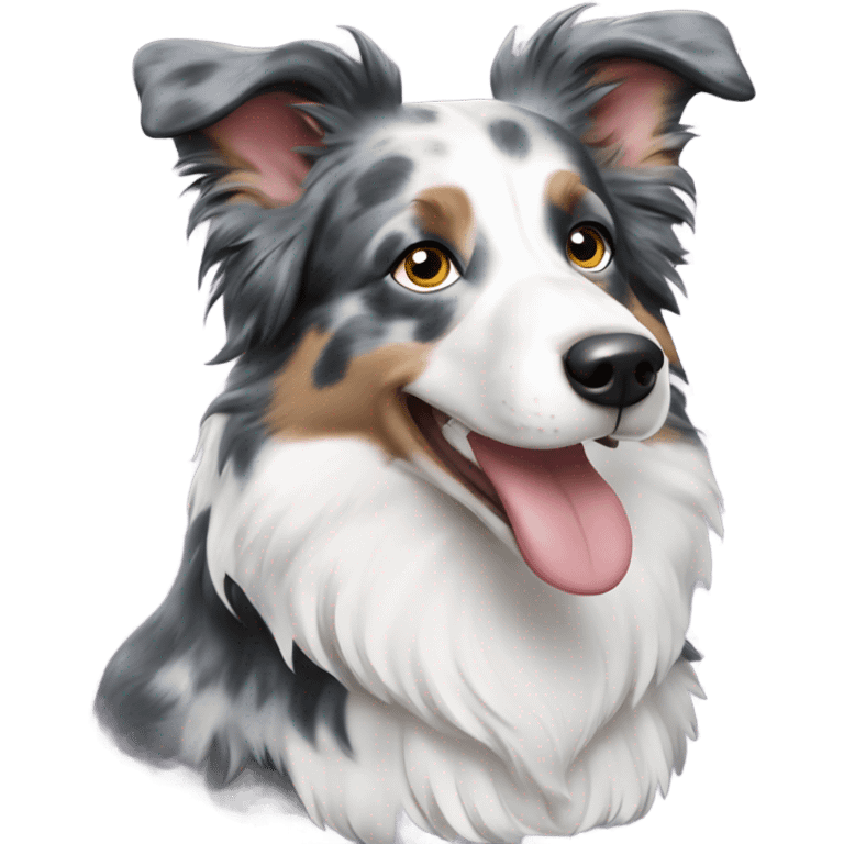 Blue Merle Border Collie emoji