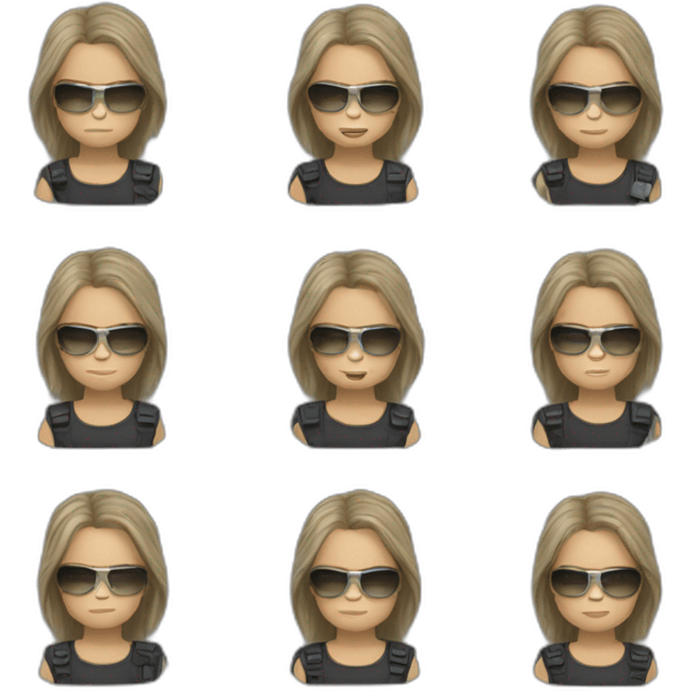 Sarah Connor from Terminator 2 emoji