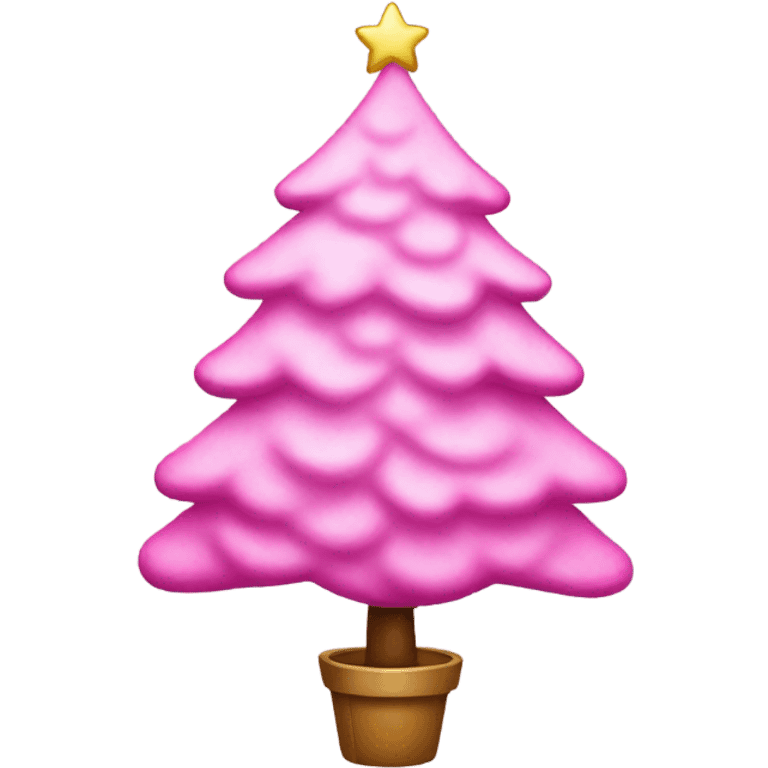 pink christmas tree emoji