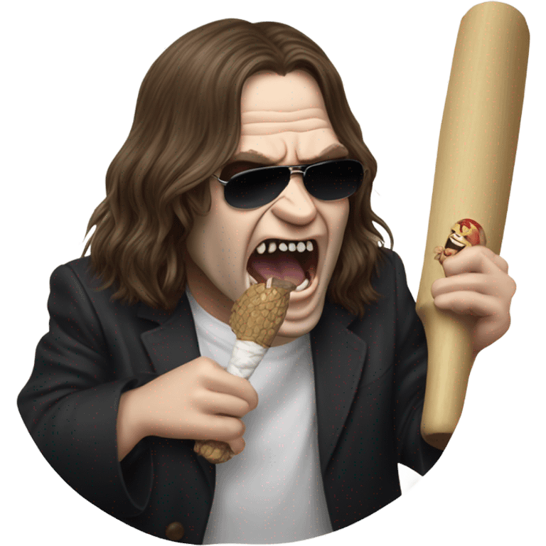 ozzy osbourne biting a bat emoji