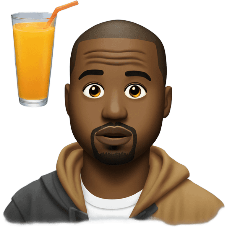 Kanye west with juice wrld emoji