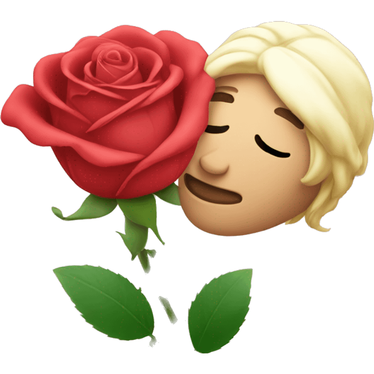 Rose with couple emoji