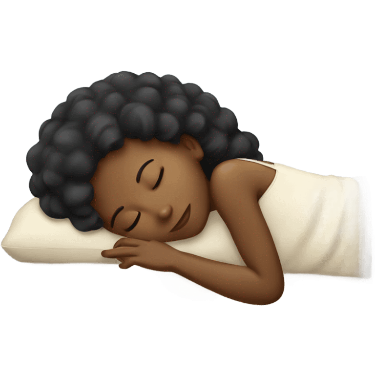 Black girl sleeping  emoji