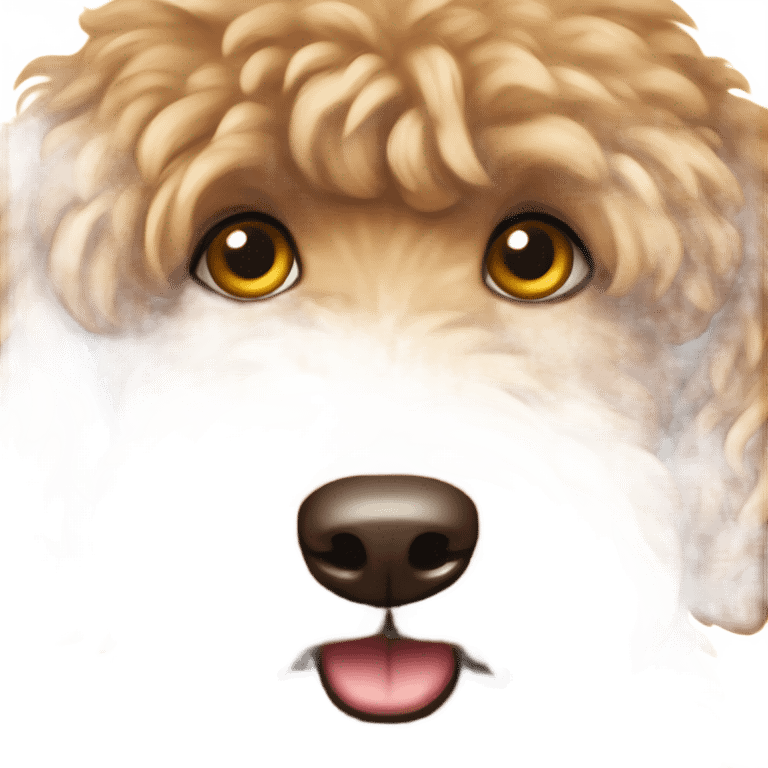 brown golden doodle emoji