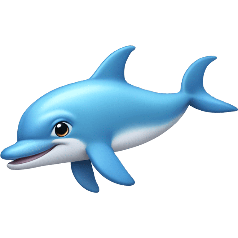 pastel blue dolphin  emoji