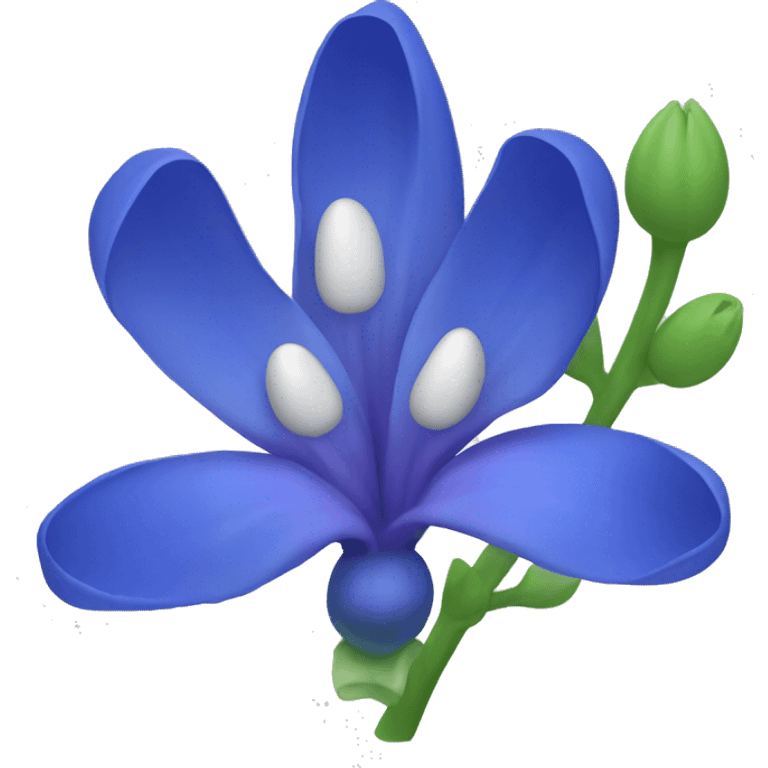 bluepea flower  emoji