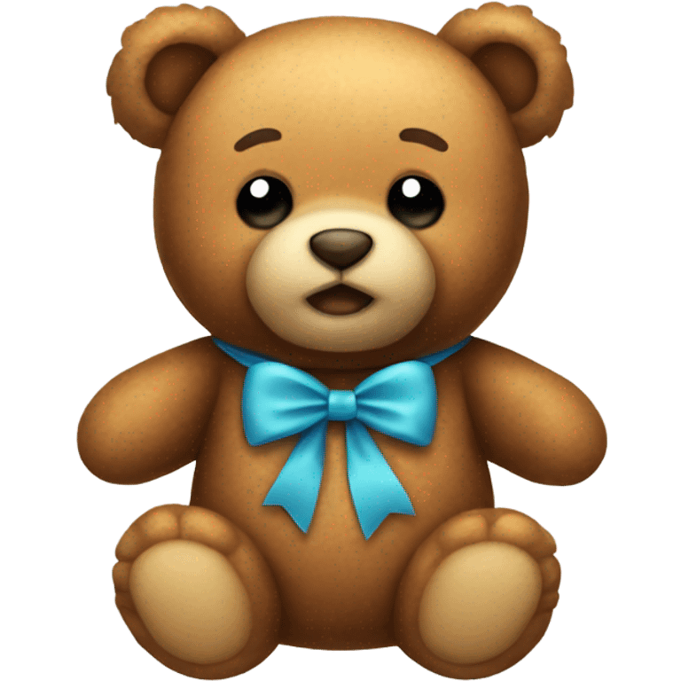 Teddy bear with bow emoji