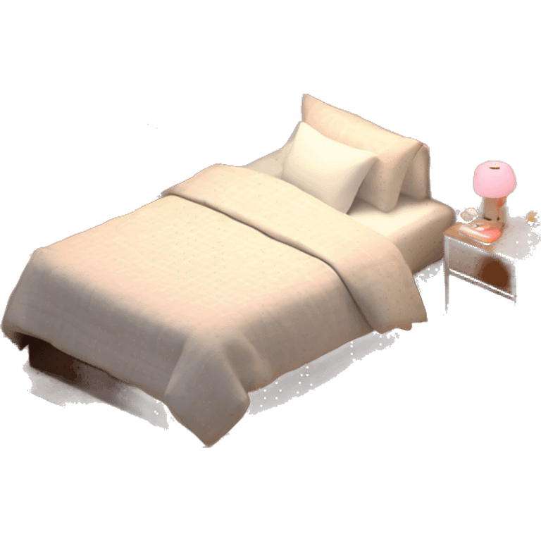 isometric-3d-cute-small-bedroom-teen-girl-interior emoji