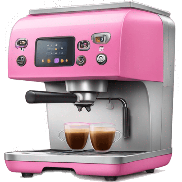 Pink coffee machine emoji