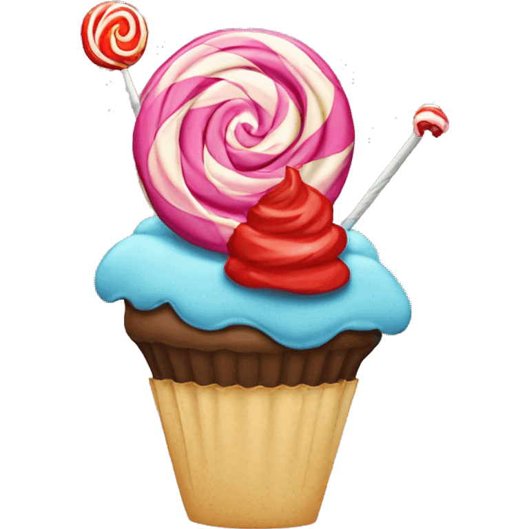 Lollipop and cupcakes  emoji