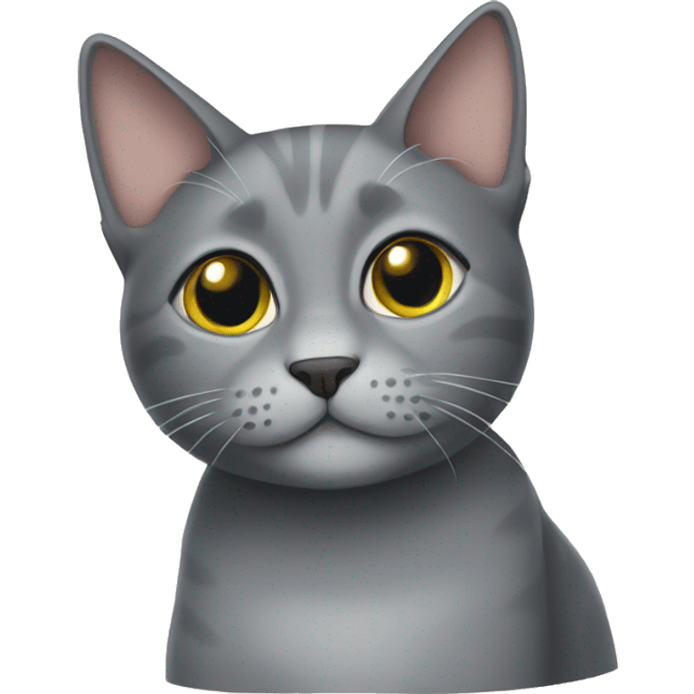 Gray cat emoji