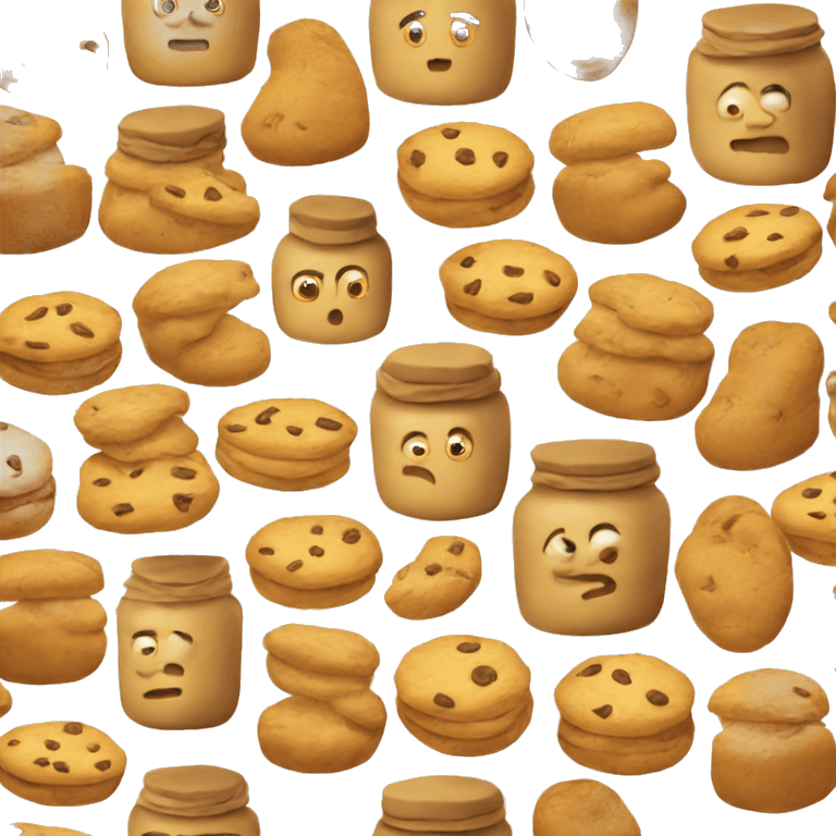 Realistic cookie jar emoji