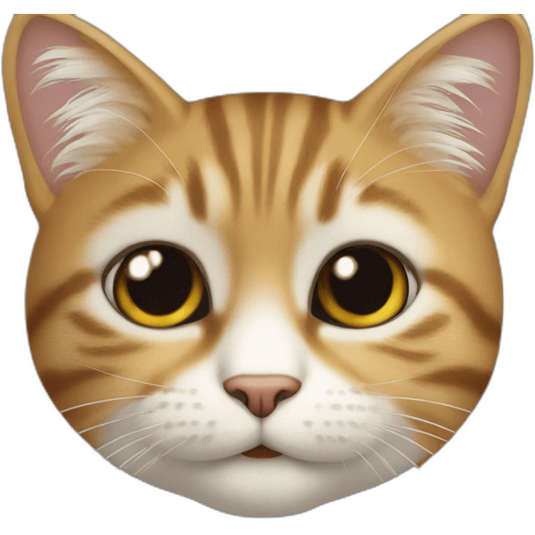 Chat câlin à chat emoji