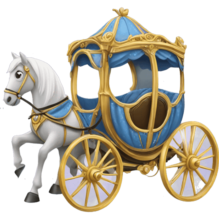 Cinderella Horse and carriage emoji