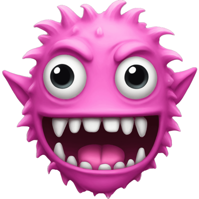 Crazy Monster pink emoji