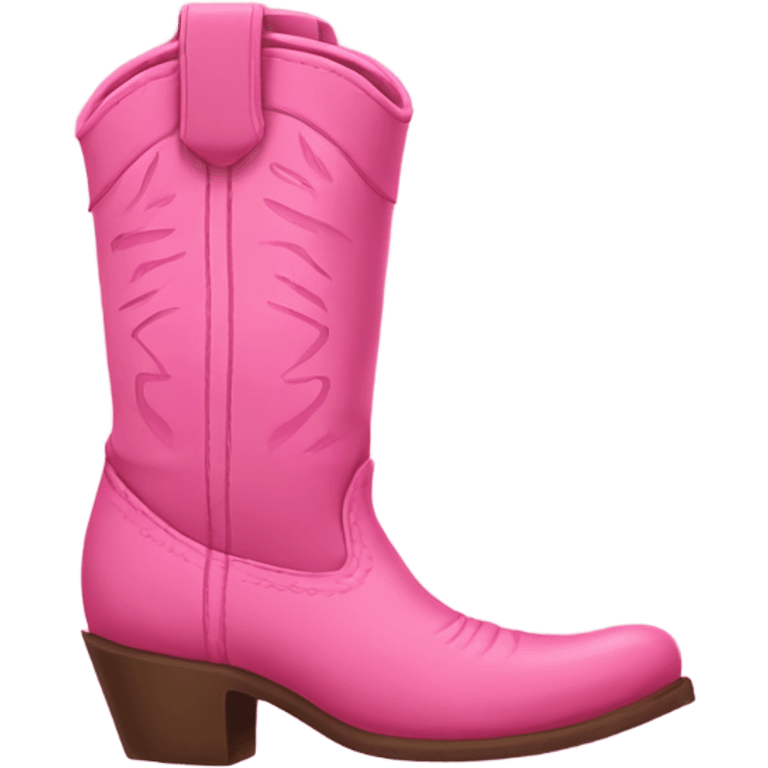 Pink western boots  emoji