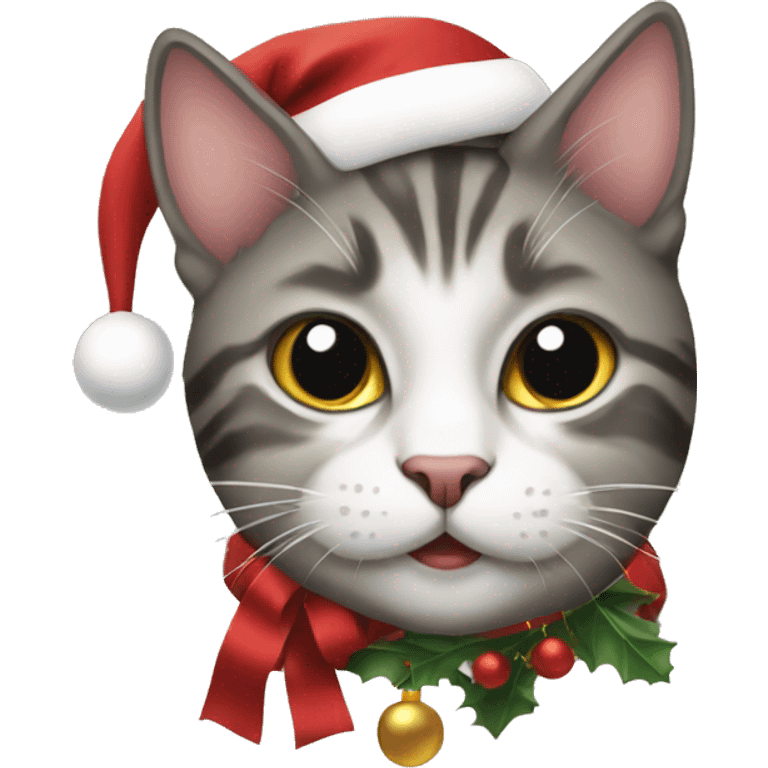 Christmas cat emoji